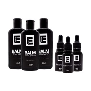 3 Uni de Balm para Barba + 3 Uni de Óleo para Barba Evolution Barber