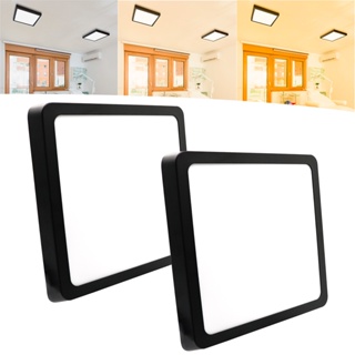 Kit 2 Painel Plafon Led Sobrepor 25w Bivolt Quadrado Preto Teto Luz Principal em Oferta na Shopee