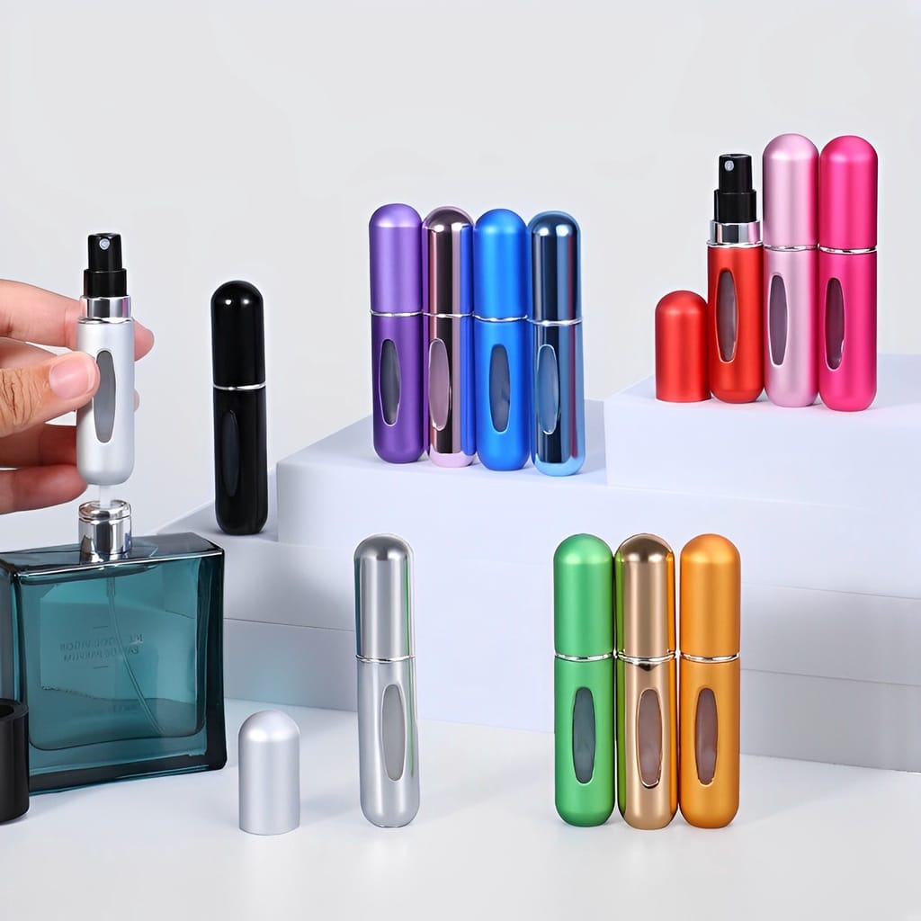Frasco Spray Portátil Mini Atomizador De Perfume Recarregável 5ml