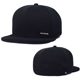 Boné Anth Co. Close Preto Aba Reta Fechado Com Elástico em Oferta na Shopee