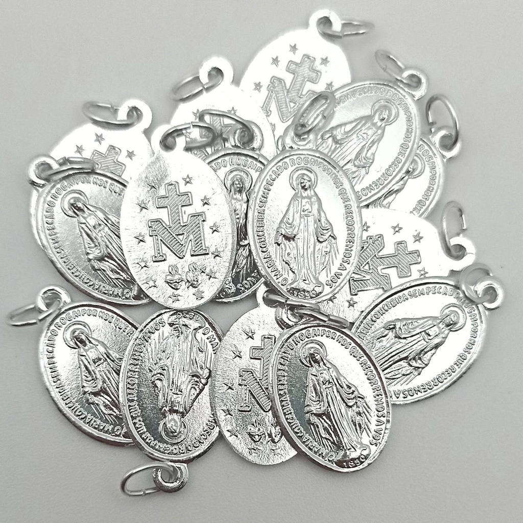100 Unidades Medalha Milagrosa Nossa Senhora Das Graças em Oferta na Shopee