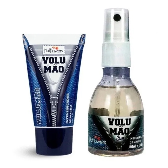 Kit Lubrificante Volumão Intensificador 25g Gel e 50ml Spray em Oferta na Shopee