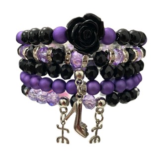 Mix 5 Pulseiras Maria Mulambo Cristal 8 mm Umbanda Proteção em Oferta na Shopee