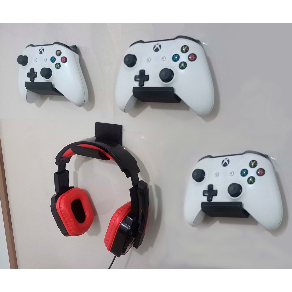 Suporte para Headset E 3 Controles de Xbox One, Ps5, Ps4, Ps3 Com Fita dupla face