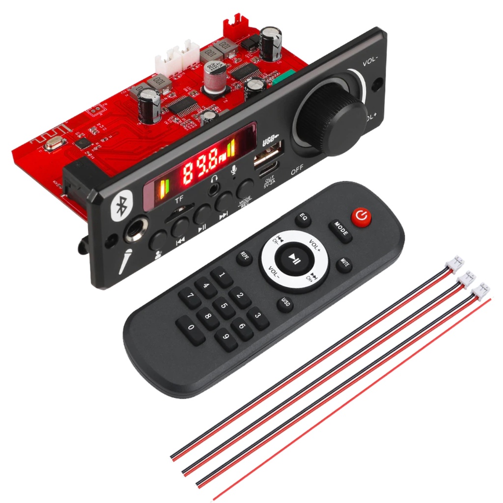 Placa Decodificadora Amplificada 2x80w Fm Aux Usb Bluetooth