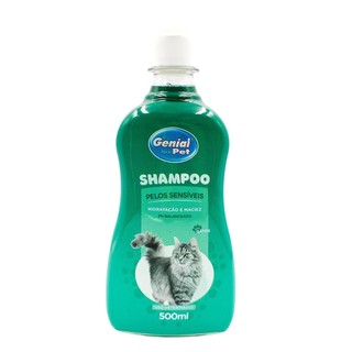 Shampoo Gatos Pelos Sensíveis Genial Pet - 500ml
