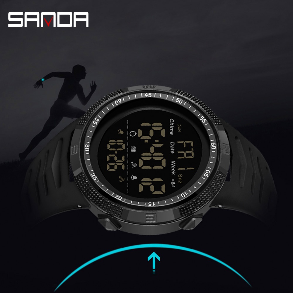 Sanda Moda Militar Relógios Homens 50 M À Prova D 'Água Mens Sports Relógios Led Relógios De Pulso Eletrônico 6014Sanda Moda Militar Relógios Homens 50 M À Prova D 'Água Mens Sports Relógios Led Relógios De Pulso Eletrônico 6014