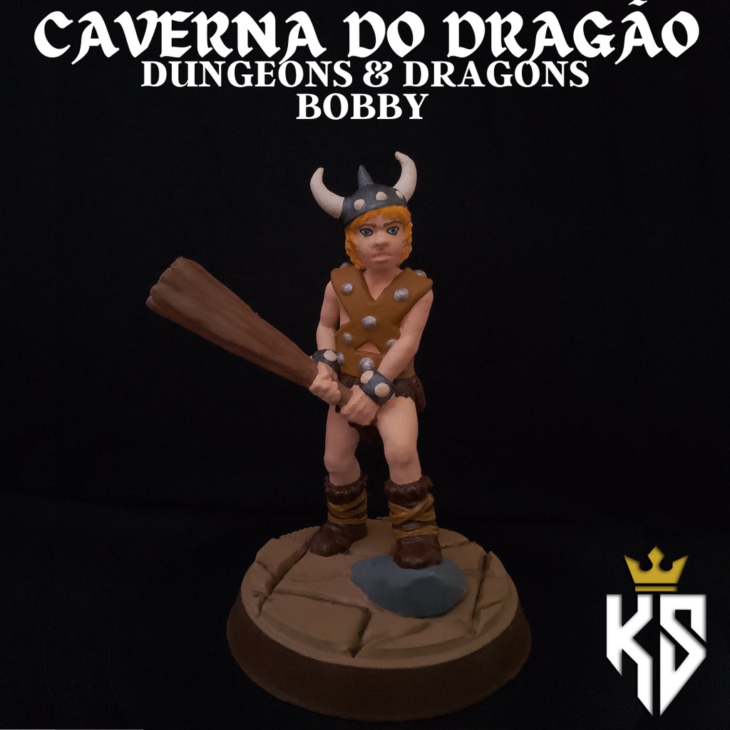 Bobby, Caverna do Dragão! Action Figure! (Decoração, Colecionável).