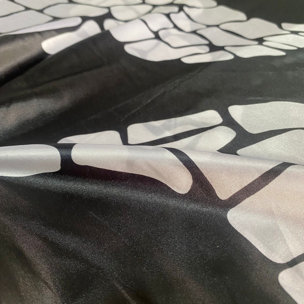 Tecido Cetim Calçadão Copacabana 1,40m Para Decoração e Festas