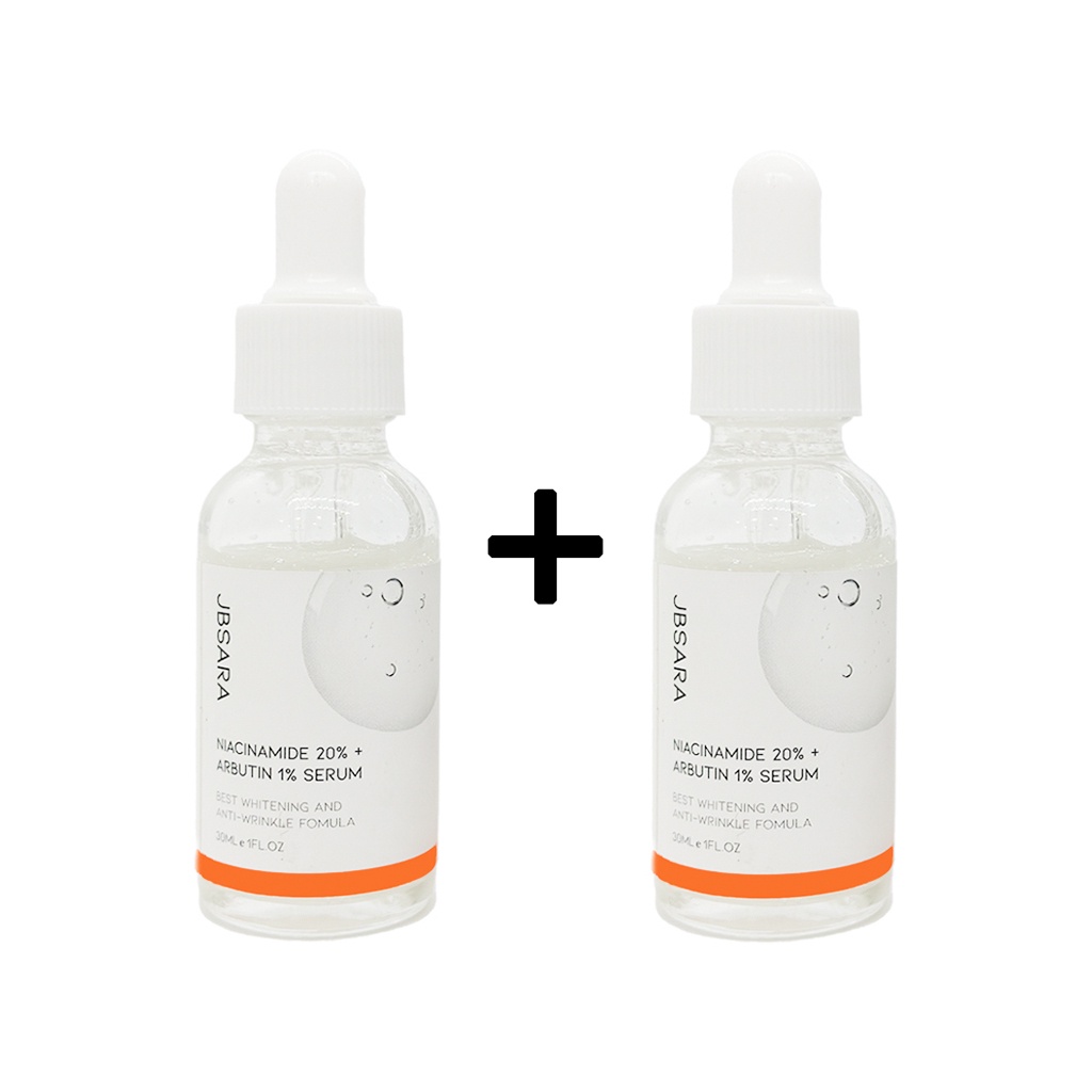 Kit 2 JBSARA Niacinamide 20% + Arbutin 1% Serum 30ml