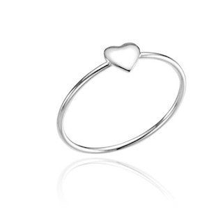 Anel De Prata 925 Legitima Coraçãozinho Feminino Delicado