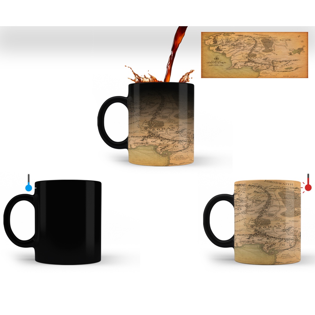 Caneca Mágica Senhor dos Aneis COM NOME - Vários Modelos em Oferta na Shopee