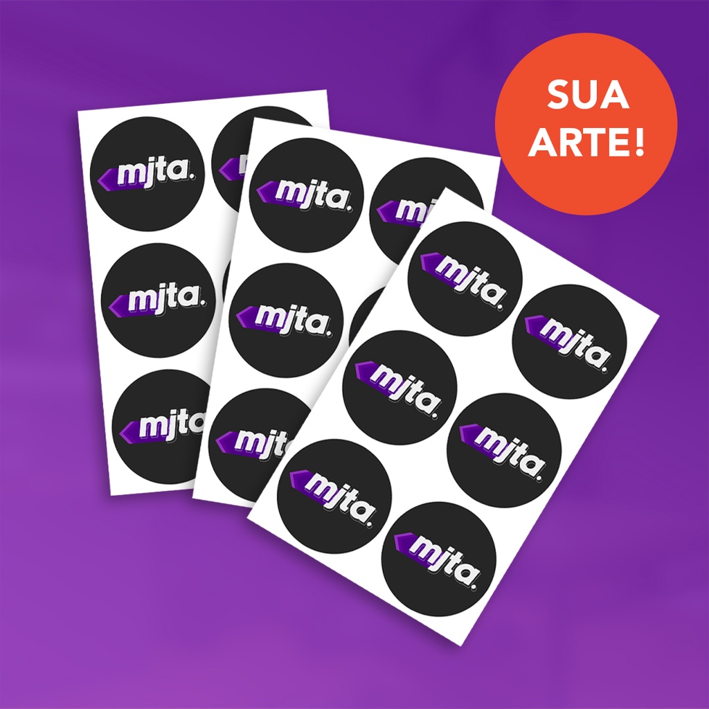 Adesivos Redondos Personalizados em Oferta na Shopee