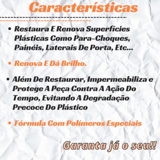 Restaurax Restaurador De Plásticos 500ml - Vonixx #1