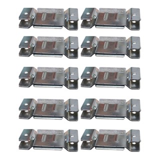 10 Pares de Conector de Encaixe para Móveis Sofá Cabeceira Painel Zincado