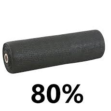 Tela Sombreamento 80% 3 Largura x 10 Metros Sombrite Hortaliça Flores Estacionamentos Estaleiros Estufas Viveiros