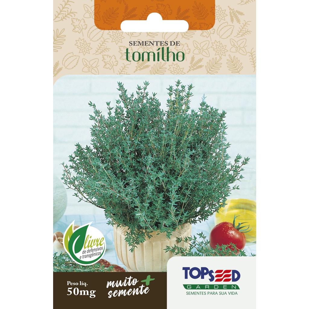 Sementes de Tomilho 50mg Temperos Ervas Saladas Horta em Oferta na Shopee