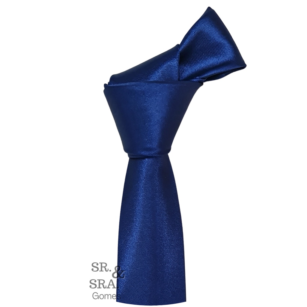 Gravata Azul Marinho Tecido Cetim