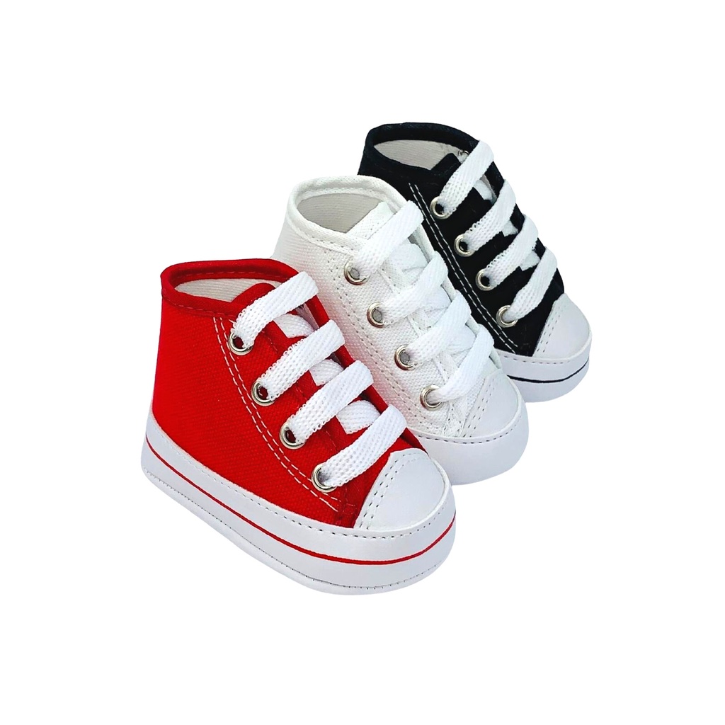 Kit com 3 pares Sapatinho de bebê direto da fabrica T20 sapatinho bebe