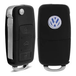Chave Canivete Carçaça Vw Gol Voyage G5 Polo Bora 3 Botões