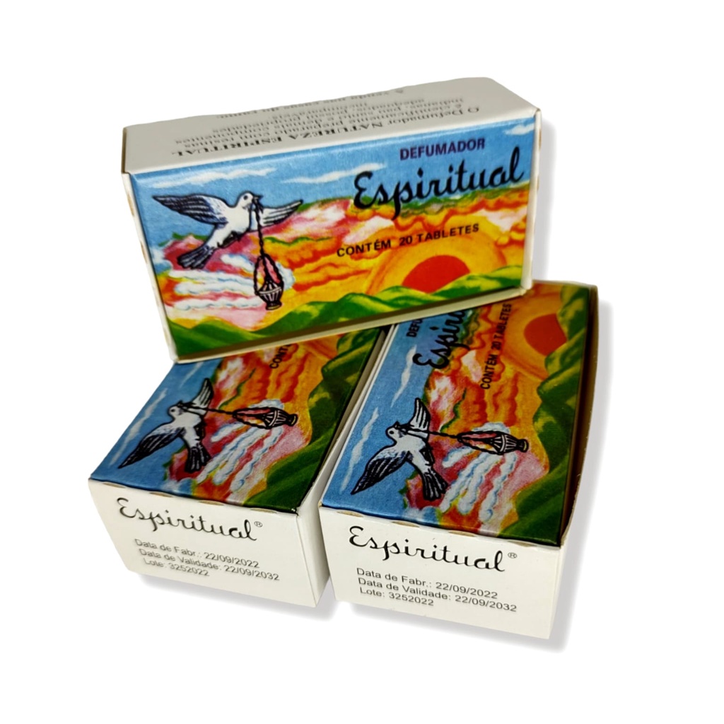 Defumador Espiritual Kit 10 Caixas C/ Oração 200 Unidades.