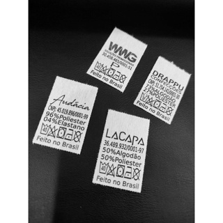 Etiqueta de Composição Impressa em Papel TNT Para Uso em Vestuários e Diversos Itens em Oferta na Shopee