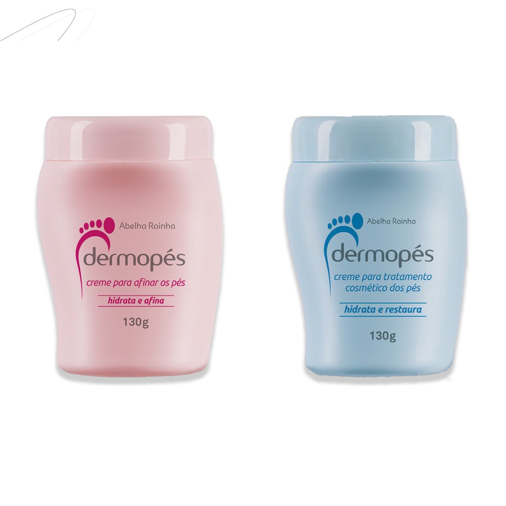 Kit Creme Hidrata Restaura Afina Perfuma Trata Dermopés Abelha Rainha Kit para pés Envio Imediato