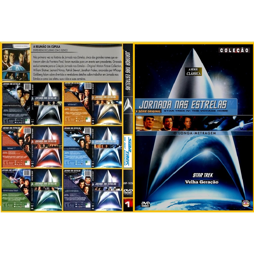 Dvd Box Coleção Star Trek Jornada Nas Estrelas Completo (15dvds)