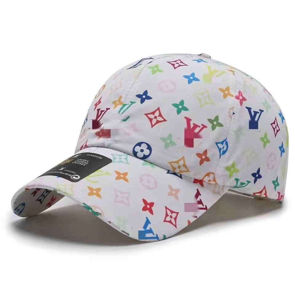 Boné Branco Básico Colorido Louis Vuitton