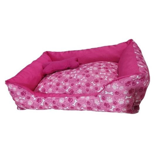 Caminha Cama Pet para Cachorro ou Gato Tamanho Grande +Ossinho Ossinho Pink