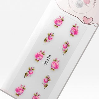 Adesivo 3D de Unha- Rosas - 3D 574 em Oferta na Shopee