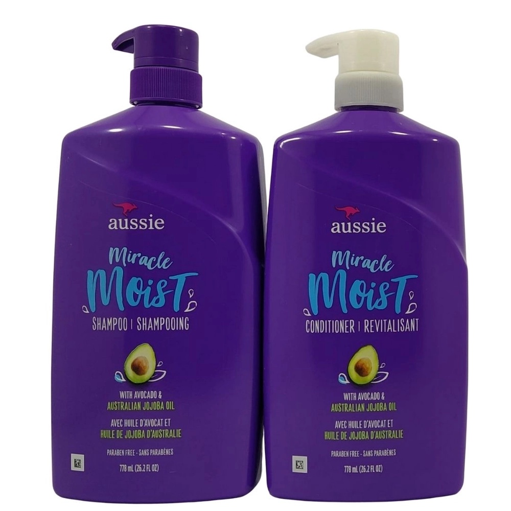 Kit Aussie Miracle Moist Avocado Shampoo 778ml+ Condicionador 778ml