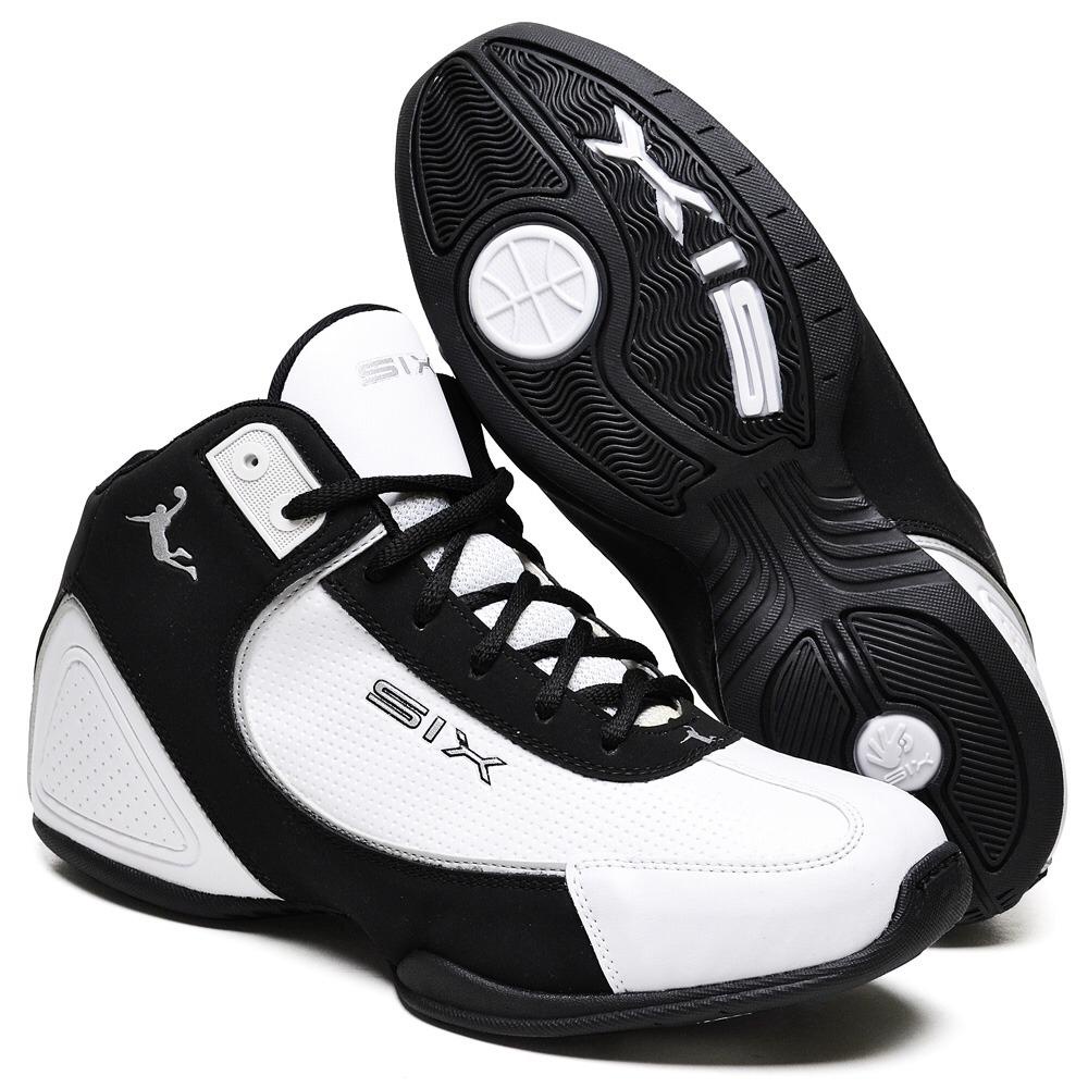 Tenis Six Street Charge - Preto Branco