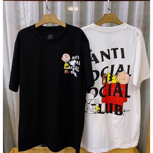 Camiseta Anti Social Social Club Desenho Snoopy Novo!