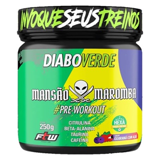 Pré Treino Diabo Verde Mansão Maromba 250g Pré Workout - Ftw em Oferta na Shopee