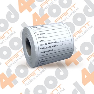 Etiqueta De Validade Para Freezer Bopp - Rolo Com 500 Etiquetas - Padrão Anvisa -