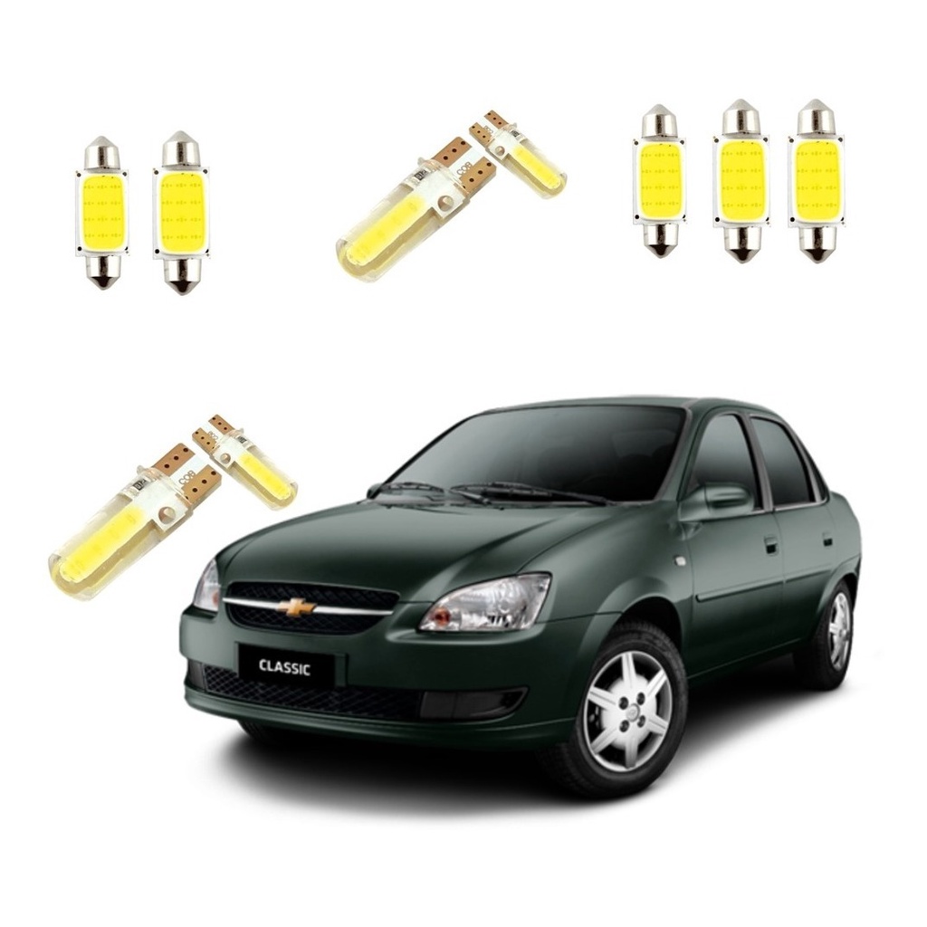 Kit Lâmpadas Led Chevrolet Corsa Classic Sedan 2011À 2016