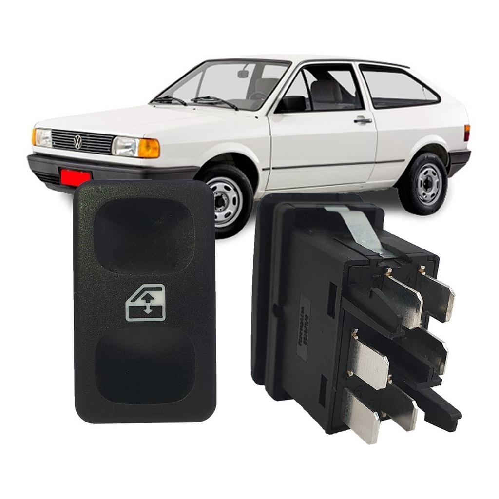 Botão Vidro Elétrico Gol Quadrado Parati Voyage Saveiro em Oferta na Shopee