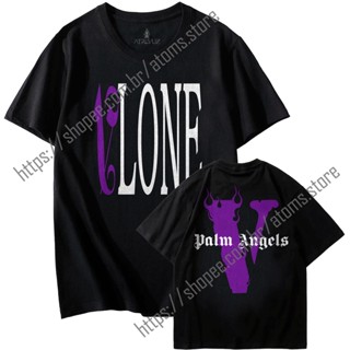 Camiseta Básica T-shirt estampada Unissex Vlone palm angels streetwear aesthetic streetwear skate