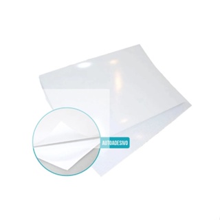 Vinil adesivo semi transparente p/ jato de tinta resistente a agua A4 -10 fls em Oferta na Shopee