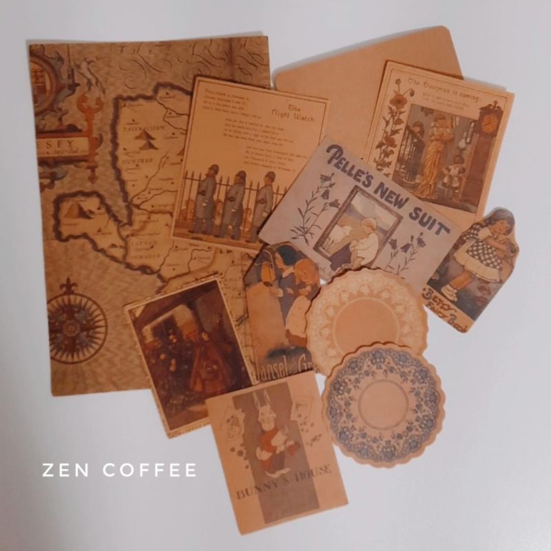 Kit Craft Journal Scrapbook Vintage | Shopee Brasil