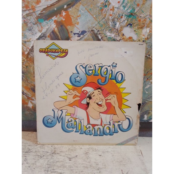 Disco de vinil-sergio mallandro(LER DESCRIÇÃO)