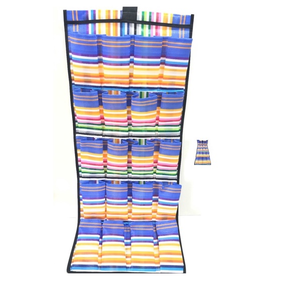 Sapateira De Nylon Para Porta/Parede/Armario Para 10 Pares De Sapato Cores Aleatoria Colorida Reforçada e Resistente