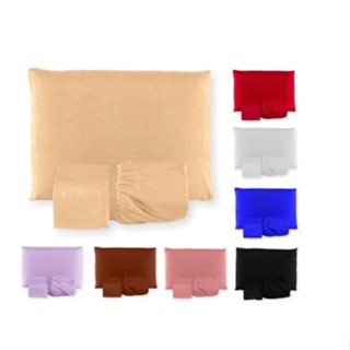 Jogo de Lençol Cama Queen 3 Peças Liso 1,98m x 1,58m x 30cm - DIVERSAS CORES PROMOÇÃO