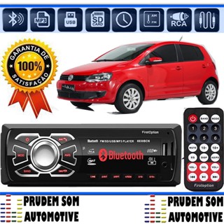 Aparelho Som de carro Mp3 Vw fox Bluetooth Usb Pen Drive First Option 6630BN