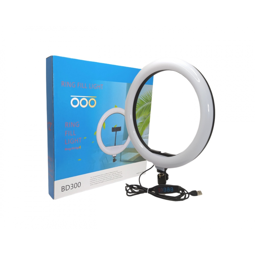 Ring Light 12p Iluminador Com Tripé Com 2.10 metros e Suporte Para Celular