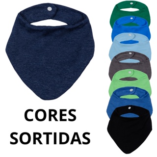 Kit Com 7 Unidades Babadores Infantil 0 Á 2 Anos Menina Menino em Oferta na Shopee