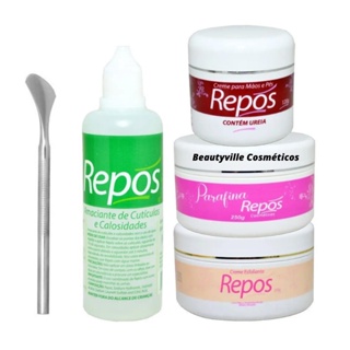 Amaciante 120ml Cuticulas + Esfoliante 250g + Parafina + Creme Ureia 120g + Espatula 222 em Oferta na Shopee