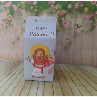 10 Caixas Milk Lembrança Páscoa Religiosa Jesus Cristo em Oferta na Shopee