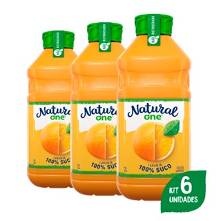 Pack Com 6 Sucos De Laranja Integral 2L Ambiente - Natural One